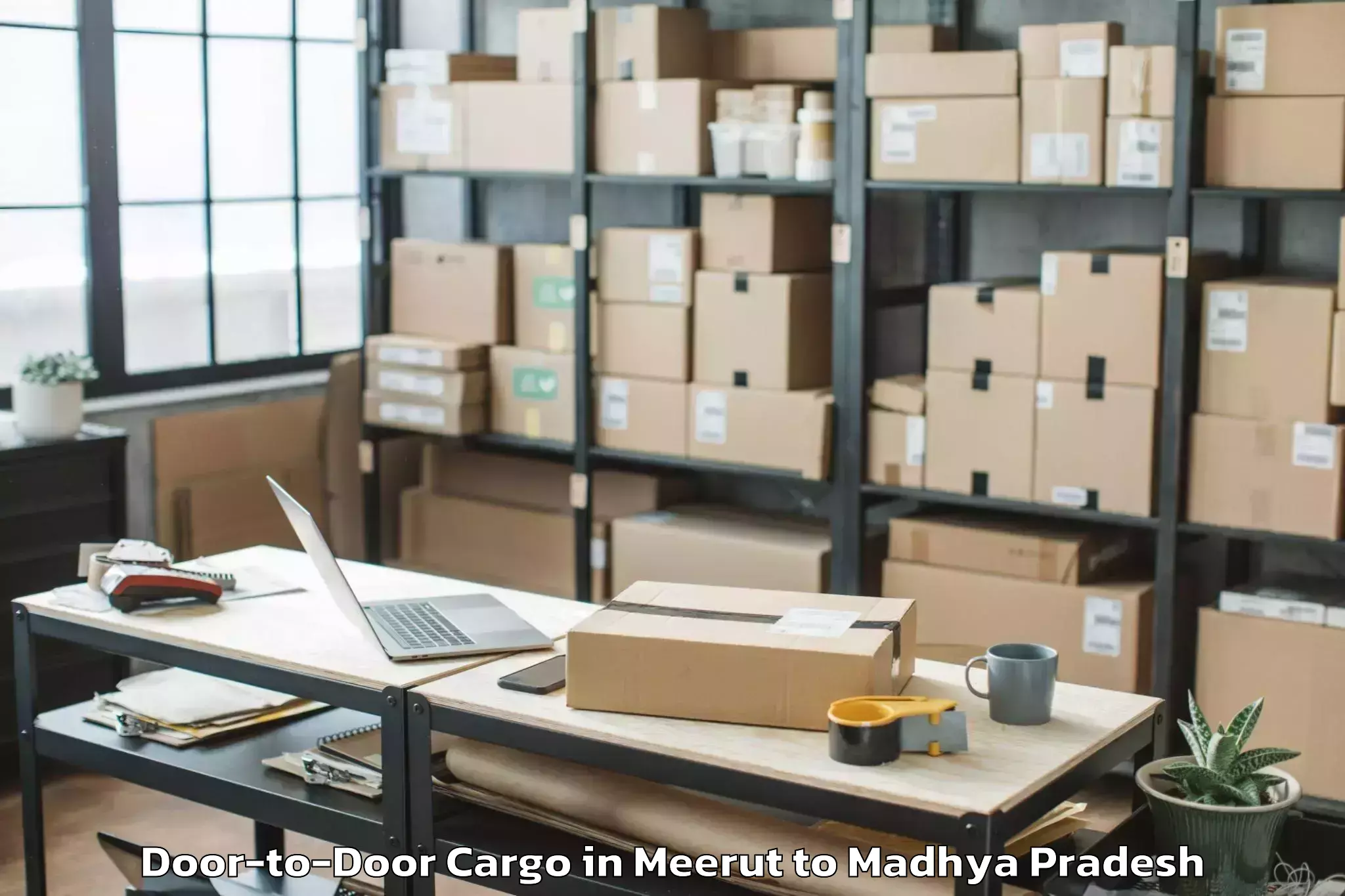 Hassle-Free Meerut to Tikamgarh Door To Door Cargo